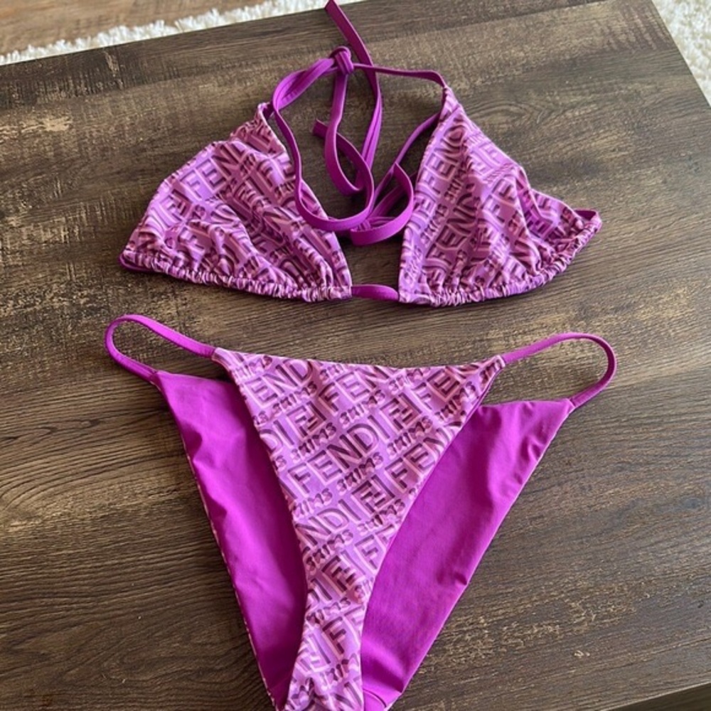 Fendi Women's Pink Bikini Set